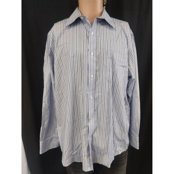 Lands' End | Shirts | Lands End Mens Blue Shirtbutton Uplong Sleeve ...